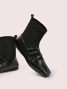 CUCCOO DOLLMOD Botas de tobillo negras para mujer Daphne para otoño/invierno - Negro - Ver 2