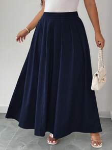 Elenzga 大码女式优雅别致简约高端休闲衬衫，适合办公室、通勤、海滩、度假、下午茶，纯色衬衫领，正面纽扣，金属扣口袋装饰，抽绳腰部，短袖带折叠袖口，咖啡色 - 藏蓝色 - 查看 1