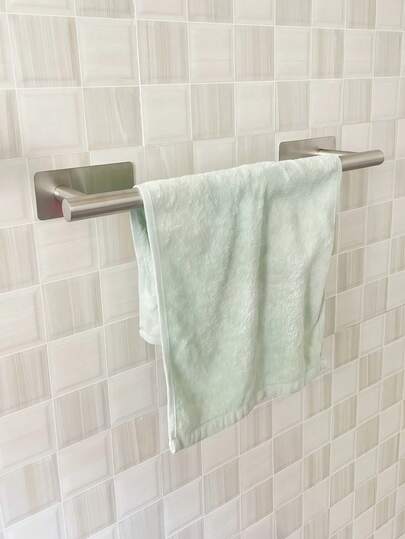 1 件套不锈钢浴室配件套装，毛巾杆、毛巾环、衣钩、卫生纸架，壁挂式