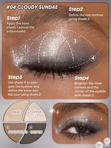 SHEGLAM Daydreamer Mini Palette-Cloudy Sundae Brand Beauty Makeup Face Paint Cosmetic For Women Girls Perfect For Fall Winter Ideal For Y2K Fancy Fashion Suitable For Birthday Christmas Present Party Ready Best Color