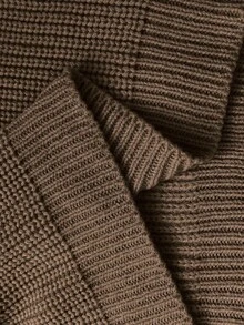 SHEIN Clasi Women Plain Knitted Bow Embroidery Flowers Long Sleeve Regular Elegant Pullover Sweater, Autumn Winter Sweater With Bowsbow Sweaterelegant Sweater