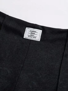 SHEIN Explorewe 2 件套 Tween 女童 ME 宽松休闲街头扎染开叉设计运动裤套装，适合日常通勤、休闲、度假、与朋友聚会、街头摄影、所有季节 - 彩色 - 查看 3