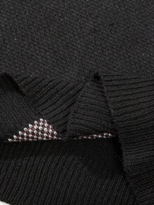 Manfinity Homme Men's Casual Retro Geometric Pattern Crew Neck Sweater, Autumn/Winter - Multicolor - View 8