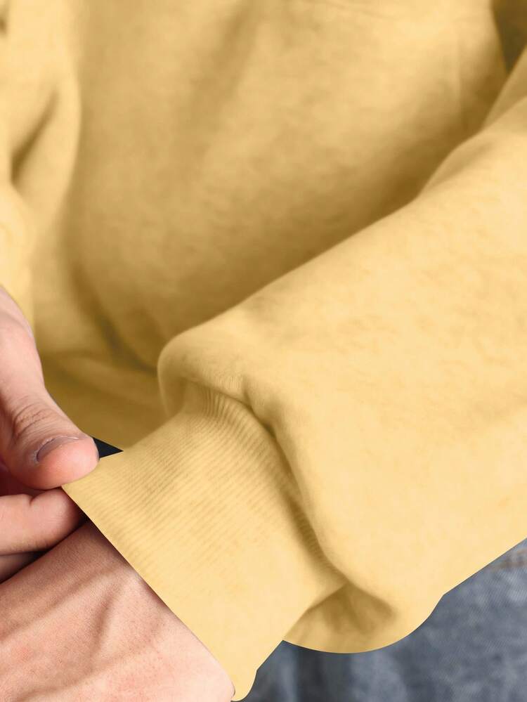 Oversized Graphic Print Hoodie With Baggy Fit