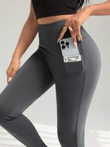 Modelyn 2 Pockets Stretchy Slim Fit Women Leggings Fall Cloth For Women