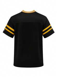New Era Men's T-Shirts Black - Black and White - View 2