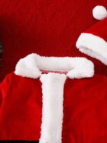 SHEIN Playful Pals BABY BOY Winter Outfit Red Christmas Clothes Terno Going Out Outfits Boy Baby Clothes Baby Boys Sets Fall