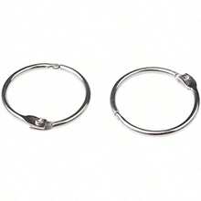 20pcs Metal Book Rings, Loose-Leaf Binder Rings 25mm Inner Diameter Keychain,Back To School,School Supplies - Silver - View 7