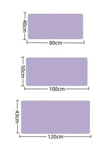 SHEIN 1 件皮革桌垫、皮革鼠标垫、电脑键盘一体式桌垫、大号鼠标垫、笔记本电脑游戏桌垫、高端桌垫、皮革书写和学习防脏、清洁办公桌、防滑护眼皮革桌垫、大号鼠标垫、防滑桌垫、防水 PU 皮革办公桌保护垫、书写垫、适用于办公室和家庭（浅紫色）、耐磨易清洁皮垫、安静、适用于男士、女士员工福利 - 彩色 - 查看 2