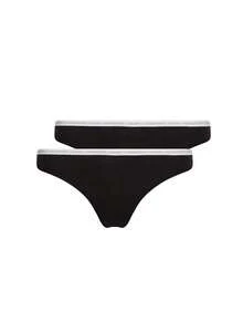 Calvin Klein CK UNDERWEAR Women's Elastic Waist Classic Fit Easy To Match Weekend Training Daily 000QD3788E-001 - 黑色 - 查看 1
