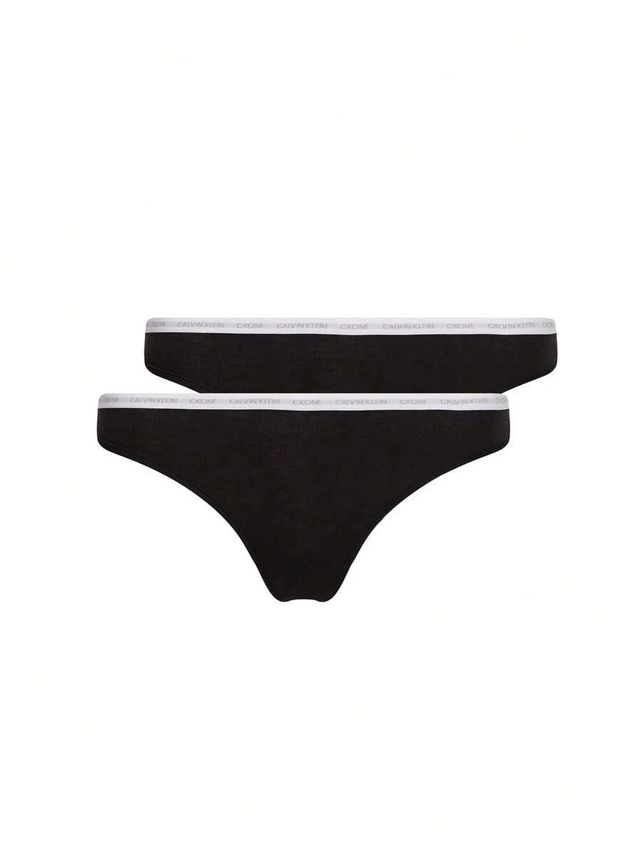 Calvin Klein CK UNDERWEAR Women's Elastic Waist Classic Fit Easy To Match Weekend Training Daily 000QD3788E-001 - 黑色 - 查看 1