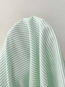 Comfortcana 女士新款条纹刺绣宽松上衣和裤子套装 - 綠色 - 查看 6