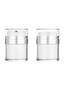 15ml/30ml/50ml/100ml 真空泵瓶、真空面霜罐、可再填充保湿霜分配器、按压式泵瓶，适用于乳液、精华液、化妆品、旅行和浴室存储”