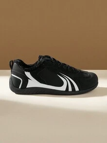 CUCCOO EASI CUCCOO 休闲舒适系带女士时尚运动鞋 - 黑與白 - 查看 3