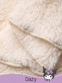 DAZY HELLO KITTY AND FRIENDS | SHEIN 少女冬季卡通刺绣彼得潘领睡衣套装，秋冬 - 米色 - 查看 8