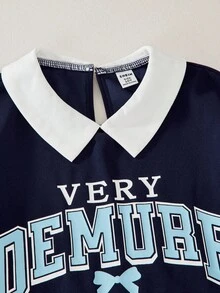 SHEIN Explorewe 2pcs Set Vintage Academic Style Plaid Pattern T-Shirt With Pleated Skirt, Suitable For Girls, Summer School & Casual Wear