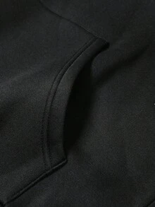 Manfinity EMRG Sudadera con capucha para hombre; Sudadera con capucha lavada, otoño - Negro - Ver 5