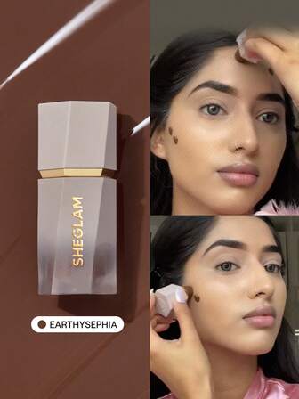 Sun Beam Matte Liquid Bronzer-Earthy Sepia Gel Cream Contour Non-Grassetto Lunga Durata Altamente Pigmentato Contorno Naturale Contouring Bronzer Leggero Natale Brown Contour & Bronzer Marchio Bellezza Trucco Cosmetico Per Donne Ragazze Perfetto Per Autunno Inverno Ideale Per Y2K Elegante Moda Adatto Per Compleanno Natale Presente Festa Pronto Migliore Colore