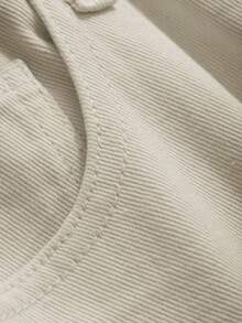 Livesso 纯色宽松哈伦长款牛仔裤，女士牛仔裤 - 杏色 - 查看 7