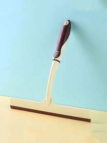 1pc Soft Rubber Glass Squeegee, Window, Bathroom Floor Tile Glass Cleaning Tool Home Bathroom Decor Summer Back To School