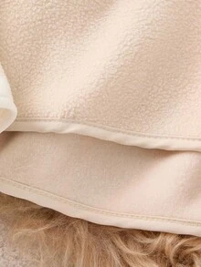 SHEIN 2pcs Toddler Boys Bear Pattern Fluffy Sweatshirt And Straight Leg Pants Set Fall Winter - Beige - View 7