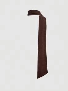 SHEIN MOD Plus Size Women's Retro Brown Chinese Style Flare Sleeve Tie Collar T-Shirt. Christmas