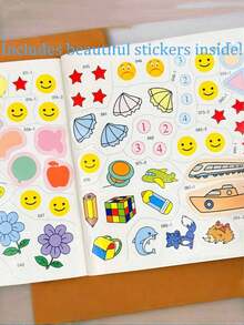 SHEIN 1PC Full Brain Thinking Training Book For Kids Aged 2-7 – Cognitive Skill Development Workbook With Observation, Logic, Focus & Memory Practice Activities For Early Learning At Home Or School - Multicolor - View 6