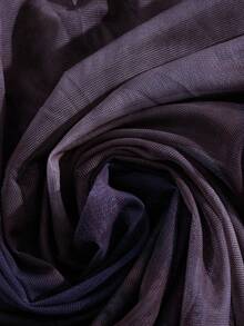 SHEIN PETITE 1 pieza Vestido de tela suave, elástica y de malla con estampado, juvenil para fiestas y vacaciones, vestido largo para mujer