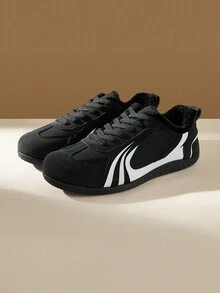 CUCCOO EASI CUCCOO 休闲舒适系带女士时尚运动鞋 - 黑與白 - 查看 2