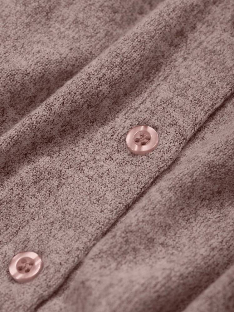 Women Casual Solid Color Round Neck Long Sleeve Loose Open Front T-Shirt,Fall Clothes