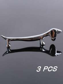 4 SZT. 3 SZT. 1 SZT. Aluminiowy uchwyt na pałeczki w kształcie zwierzątka, luksusowy wzór psa i jelenia, nowoczesna zastawa stołowa, akcesoria do jadalni, do kuchni, domu i hotelu - Wielokolorowe - Zobacz 16