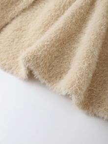 Franclia New Autumn Round Neck Waist Fitted Knit Cardigan Women, Lightweight Sophisticated Style, Slim Fit Sweater Top