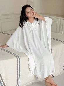 Dazy Kids 青少年女孩休闲家居服睡衣，秋季 - 白色 - 查看 7