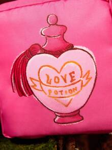 HARRY POTTER X SHEIN 1pc/Set Cartoon Pattern Printed Polyester Storage Bag, Can Be Used As Feminine Hygiene, Digital Accessories, Small Items Storage Bag, Love Potion, Chocolate Frog Candy BoxChristmas