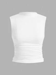 Auralis 3件套女士加大码无袖修身基本款背心 - 白色 - 查看 11