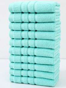 SHEIN 1/10pcs Thick, Absorbent, And Lint-Free Hand/Face Towels, 500GSM, Ideal For Bathroom Use, Adults, Salons, Hotels, Gyms, Spas Home Bathroom Decor Fall Decor Back To School Dish Cloths Kitchen Towel
