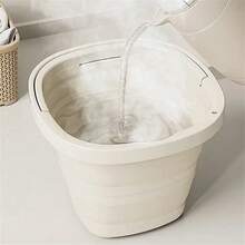 Portable Folding Bucket Thickened Handheld Plastic Bucket Car Home Dormitory Travel Outdoor Fishing Camping Equipment - Multicolor - View 7