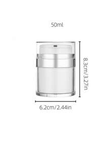 15ml/30ml/50ml/100ml 真空泵瓶、真空面霜罐、可再填充保湿霜分配器、按压式泵瓶，适用于乳液、精华液、化妆品、旅行和浴室存储”