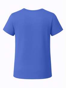 Emporio Armani Women's T-Shirts Blue - Blue - View 2