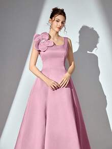 Poshira 大码女士夏季礼服，纯色时尚