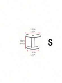 SHEIN 1/3 Piezas Soporte de Pastel de Acrílico, Soporte de Exhibición de Pastel Redondo Transparente para Mesa de Postres, Bodas, Eventos, Fiestas de Cumpleaños, Pasteles, Pastelerías, Dulces - transparente - Ver 9