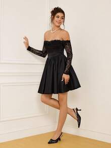 CUCCOO HITCHD Casual Breathable Floral Mesh Women High Heel Sandals - Black - View 2