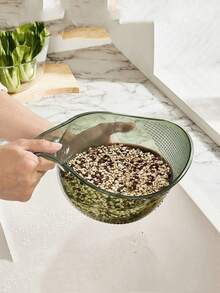 SHEIN 1/4pcs Multifunctional Rice Washing Basket With Handle, Vegetable Washing Basin, Fruit Plate, Kitchen Drain Basket, Kitchen Supplies Rice Washing Strainer, Household Kitchen Drain Basket - Multicolor - View 14