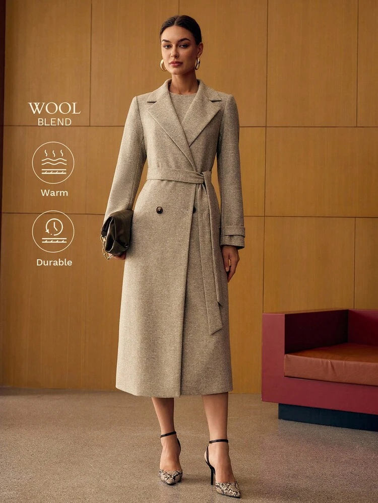 WOOL BELTED OVERCOAT