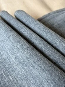 SHEIN Tall Fall/Winter Women's Casual Flared Distressed Denim Jeans, Going Out Chic Winter-Warm Thermal Lined Mid-Rise Blue Jeans - Dark Wash - View 7