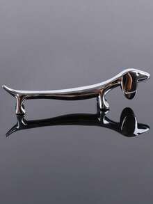 4 SZT. 3 SZT. 1 SZT. Aluminiowy uchwyt na pałeczki w kształcie zwierzątka, luksusowy wzór psa i jelenia, nowoczesna zastawa stołowa, akcesoria do jadalni, do kuchni, domu i hotelu - Wielokolorowe - Zobacz 24