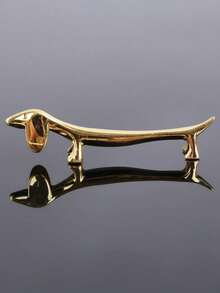 4 SZT. 3 SZT. 1 SZT. Aluminiowy uchwyt na pałeczki w kształcie zwierzątka, luksusowy wzór psa i jelenia, nowoczesna zastawa stołowa, akcesoria do jadalni, do kuchni, domu i hotelu - Wielokolorowe - Zobacz 18