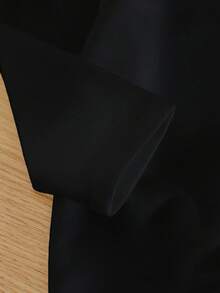 SHEIN Baby Boy Casual Solid Color T-Shirt And Loose Pocket Overall Pants Set, Suitable For Autumn - Black - View 3