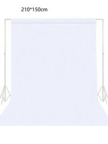 SHEIN 高密度涤纶白色背景布，无缝、可水洗照片背景屏幕，适用于婚礼、生日、周年纪念、毕业典礼、派对摄影、视频工作室 - 无需电力、无羽毛 - 适用于圣诞节、万圣节、复活节、感恩节活动的多功能窗帘 - 白色 - 查看 7