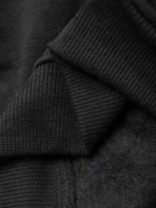 Dazy Kids Tween Girls' Knitted Hooded Fleece Sweatshirt, Fall,Winter - Black - View 6